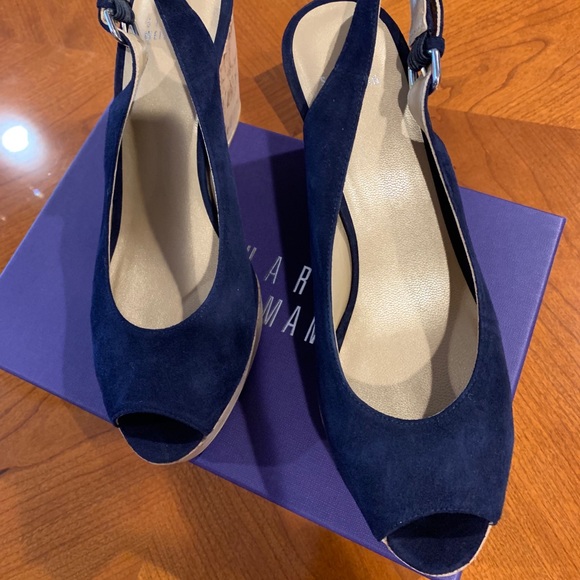 Stuart Weitzman Suede Wedge - Picture 1 of 6
